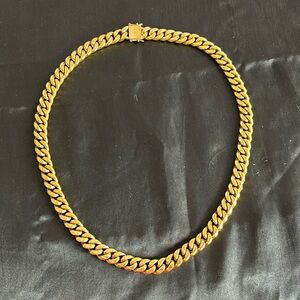 Men’s 14k Gold Cuban link Necklace